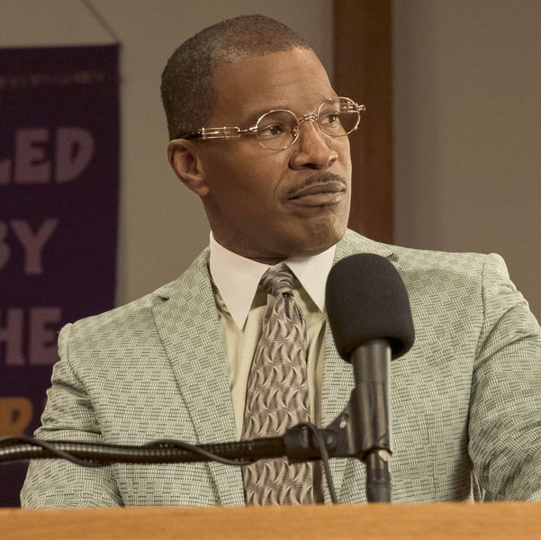 Fake glasses in the movie “The Burial” worn by Jamie Foxx.