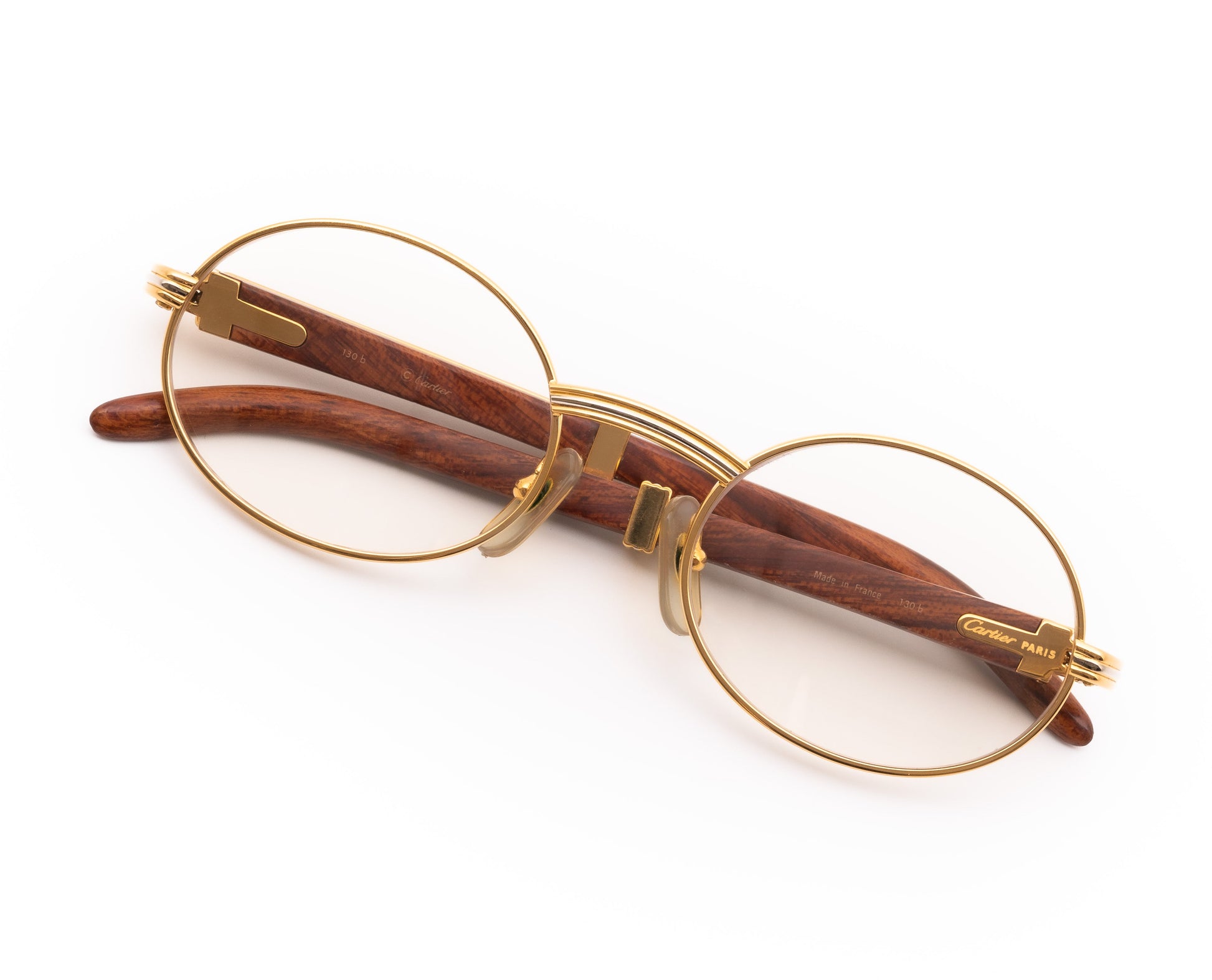 Cartier giverny vintage 90s oddframes wood bubinga rare authentic rapper