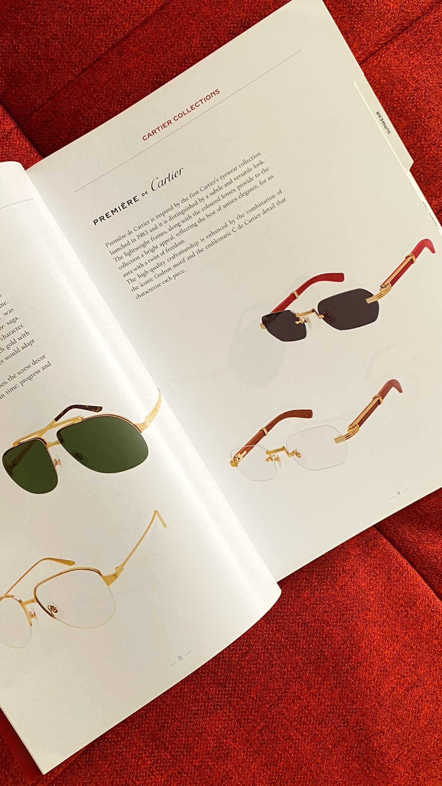 Cartier 2022 Fall/Winter Eyewear Catalog