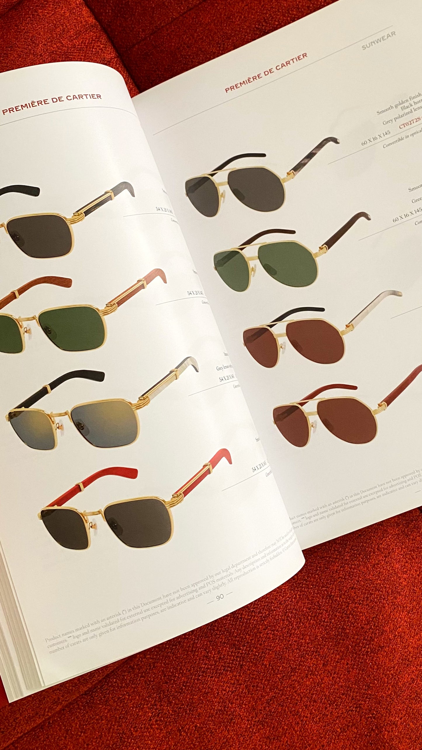 Cartier 2022 Fall/Winter Eyewear Catalog