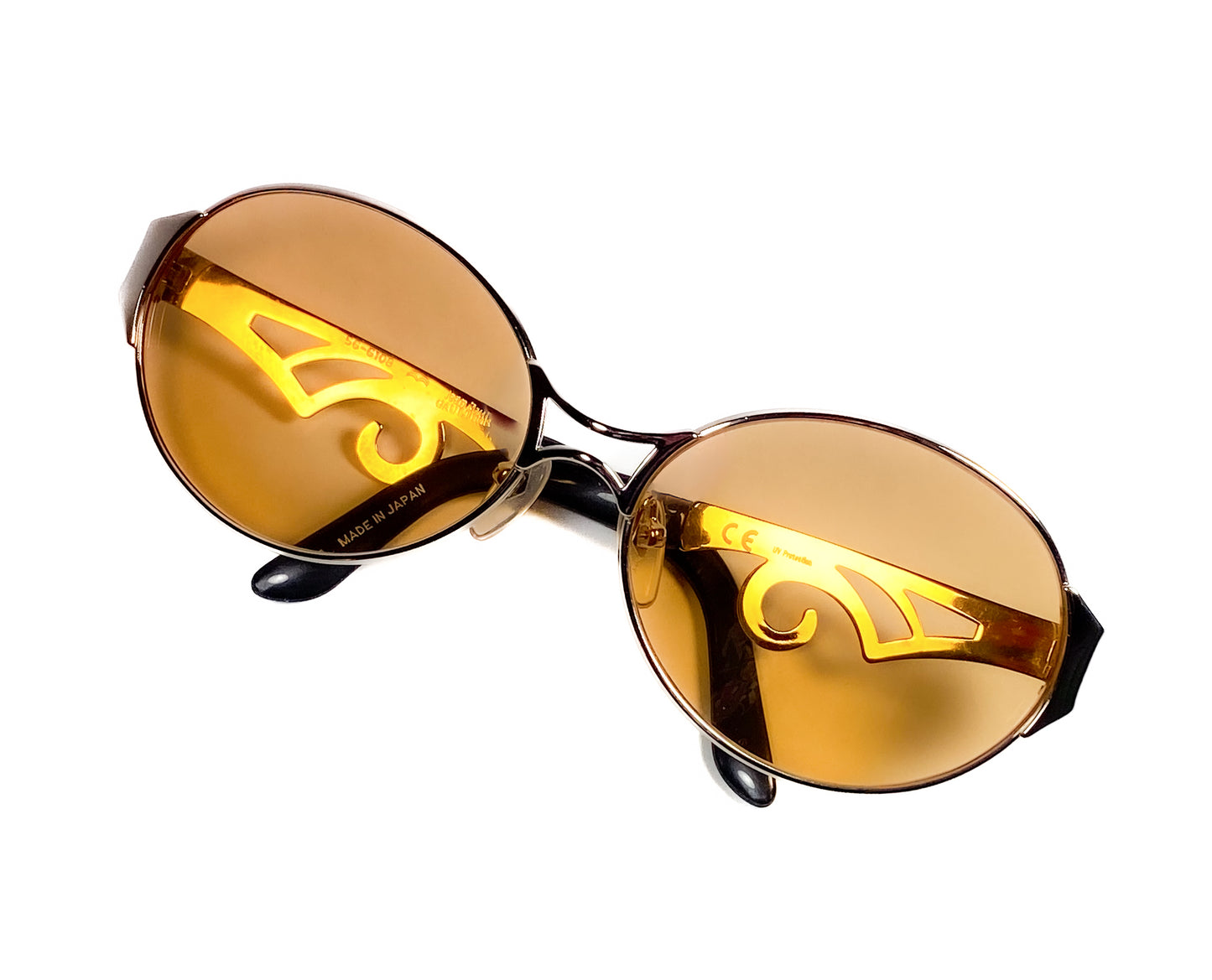 Jean paul gaultier jpg sunglasses vintage rare oddframes unique steampunk eyeglasses glasses 90s made in Japan gold 56-6106