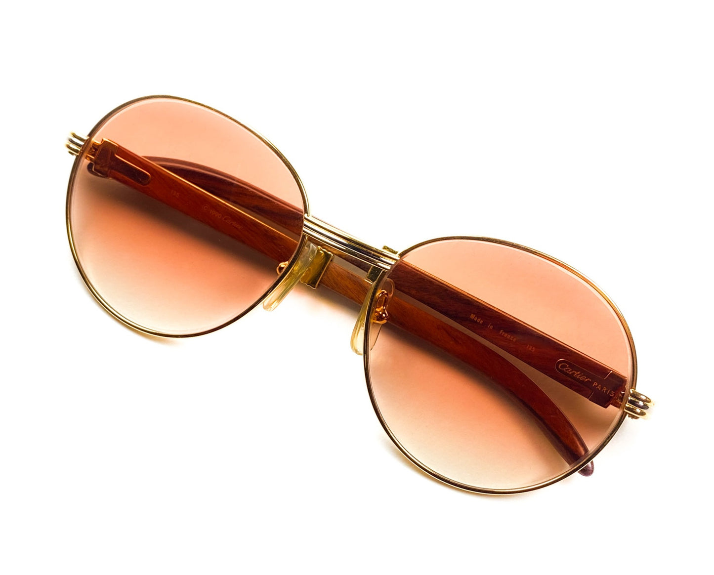 bagatelle cartier sunglasses giverny glasses lunettes gafas lentes vintage rare wood bubinga