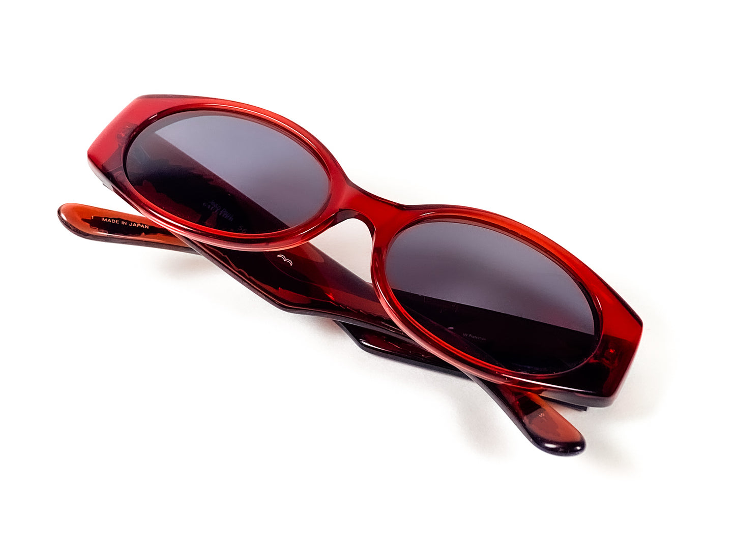 56-0021 jean paul gaultier sunglasses dragon vintage red jpg y2k rare unique haute couture avant garde runway