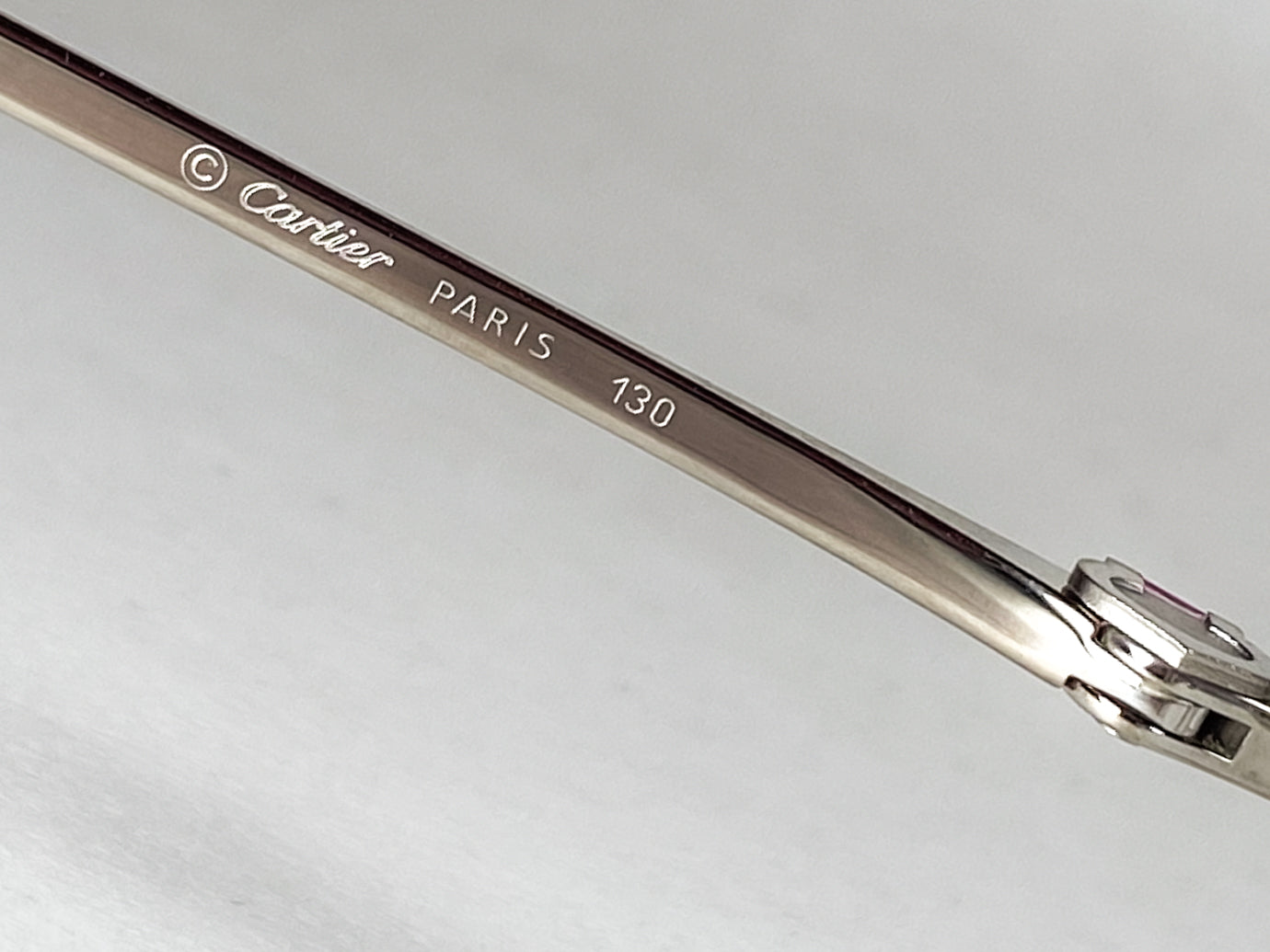 Cartier Rimless Pink gemstone - 2000’s