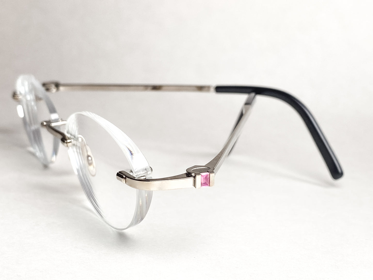 Cartier Rimless Pink gemstone - 2000’s