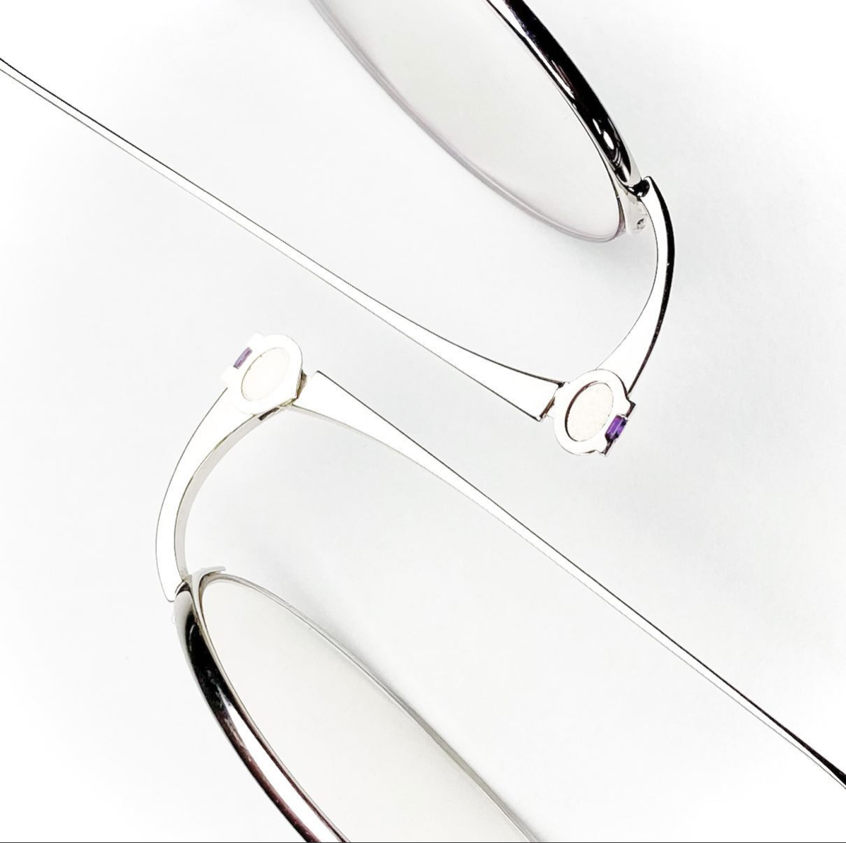 Cartier Semi-Rimless Amethyst (rounded) - 2000’s OddFrames