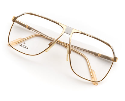 gucci 1200 eyeglasses sunglasses 80s 1980s vintage rare aviator gold plated oddframes