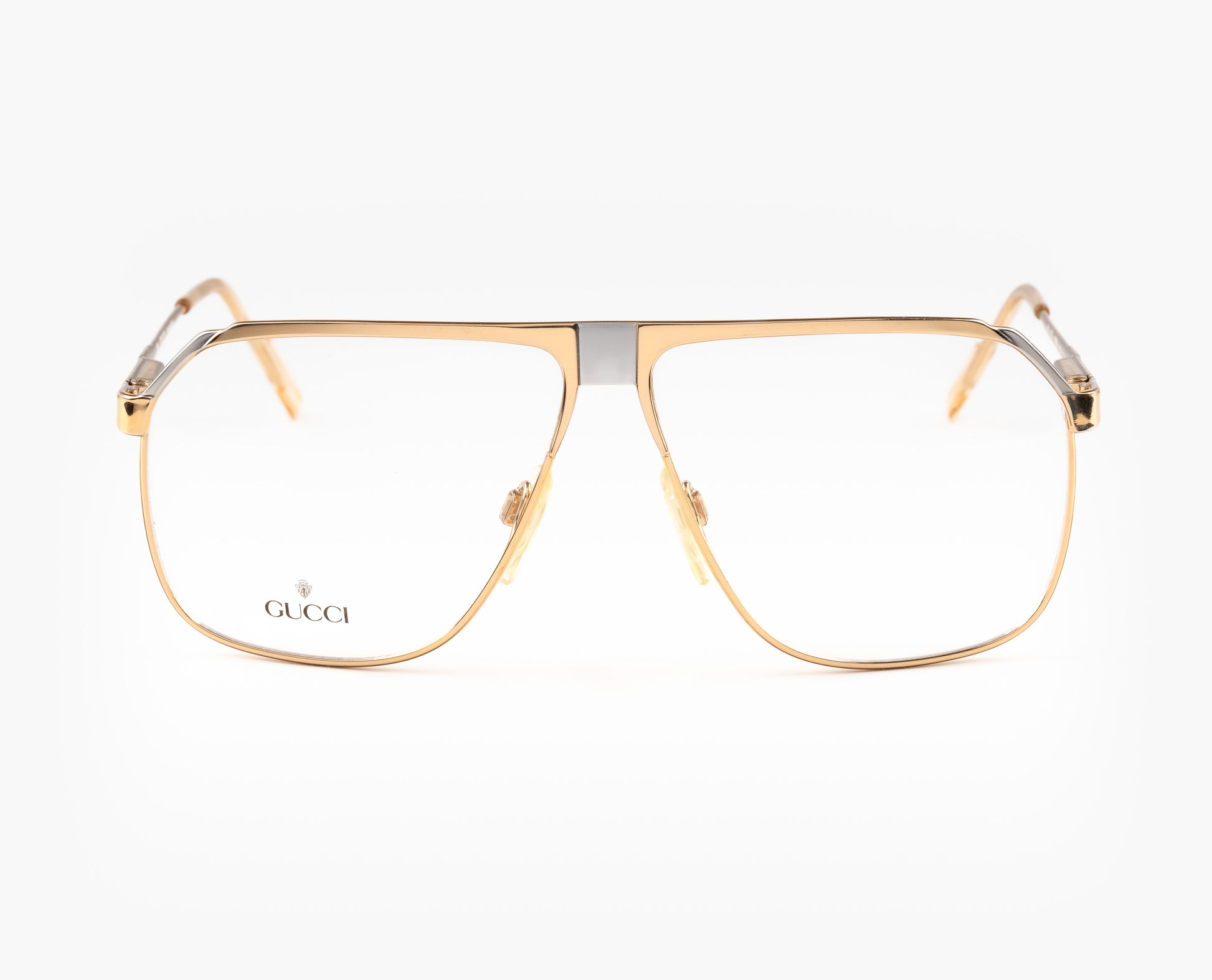 gucci 1200 eyeglasses sunglasses 80s 1980s vintage rare aviator gold plated oddframes