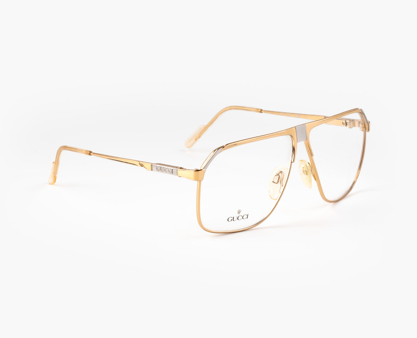 gucci 1200 eyeglasses sunglasses 80s 1980s vintage rare aviator gold plated oddframes