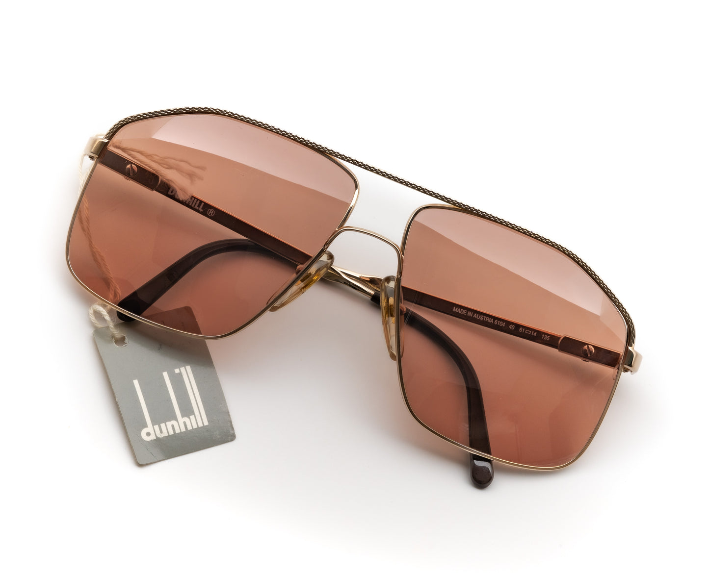 Dunhill gold Aviator 6104 - 1980's sunglasses mens nos oddframes