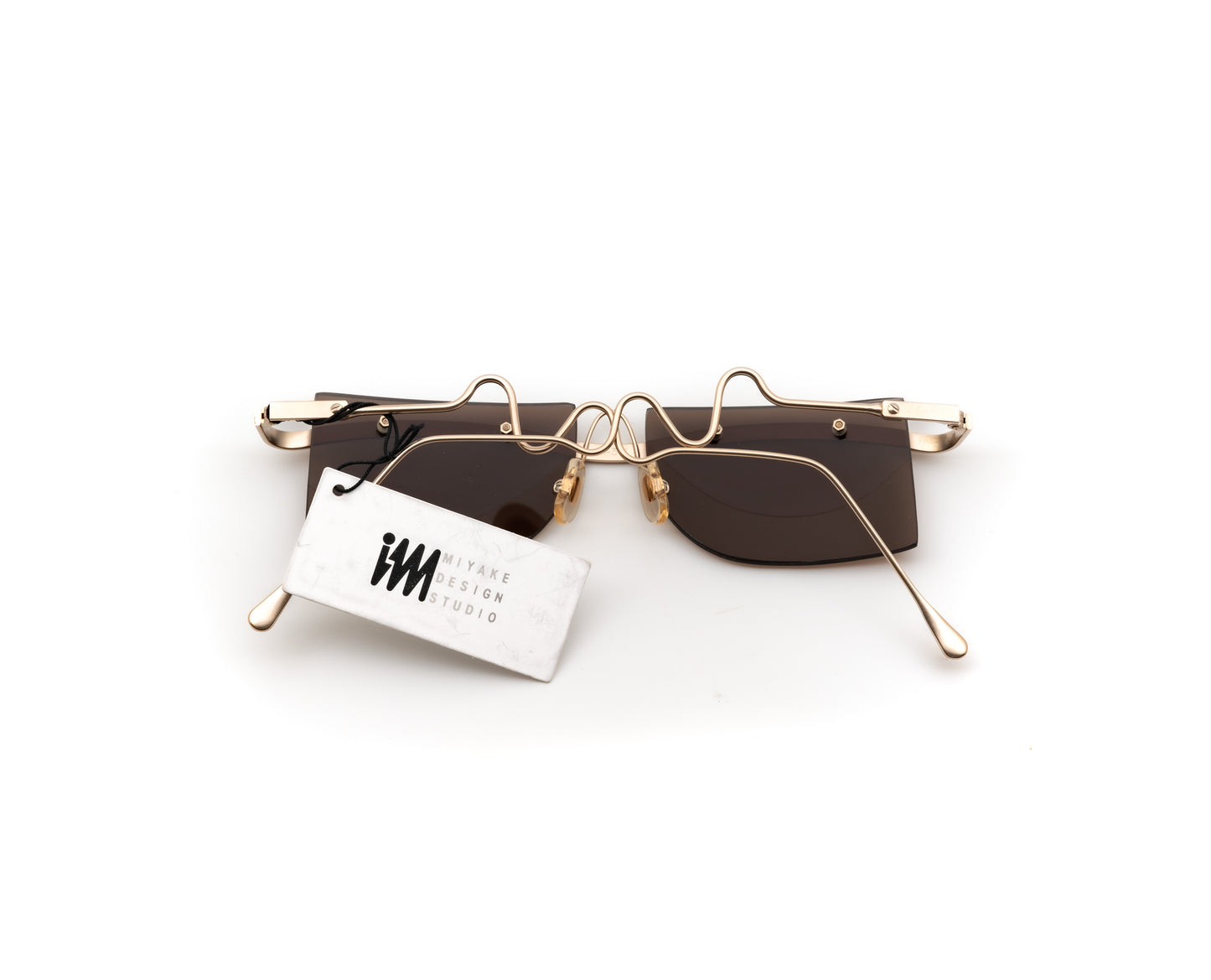 Issey Miyake - IM301 - 1990's gold oddframes unique rare japan vintage wave 