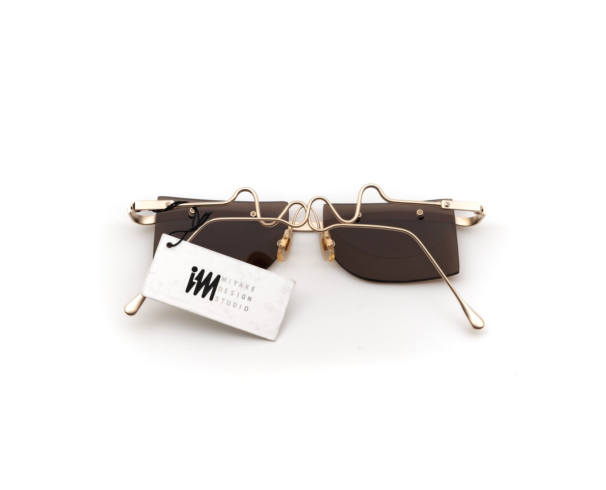 Issey Miyake - IM301 - 1990's gold oddframes unique rare japan vintage wave 