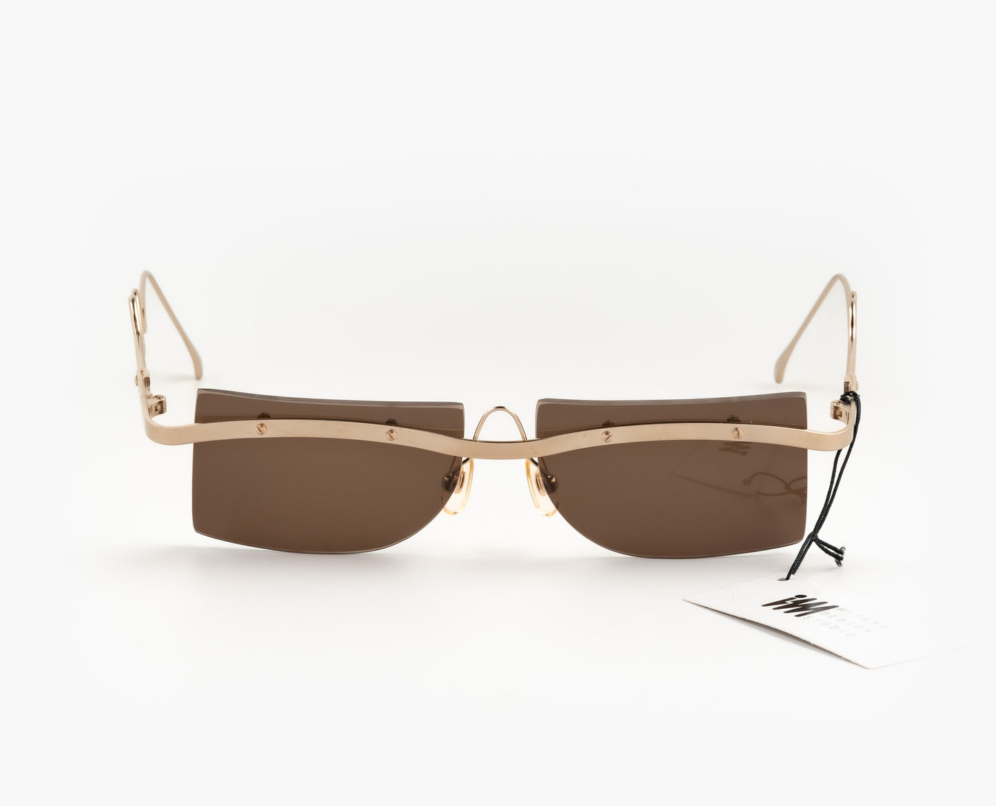 Issey Miyake - IM301 - 1990's gold oddframes unique rare japan vintage wave 