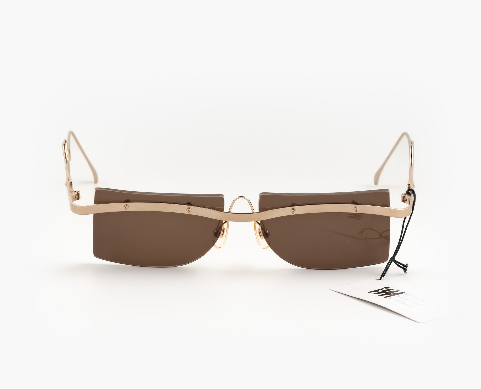 Issey Miyake - IM301 - 1990's gold oddframes unique rare japan vintage wave 