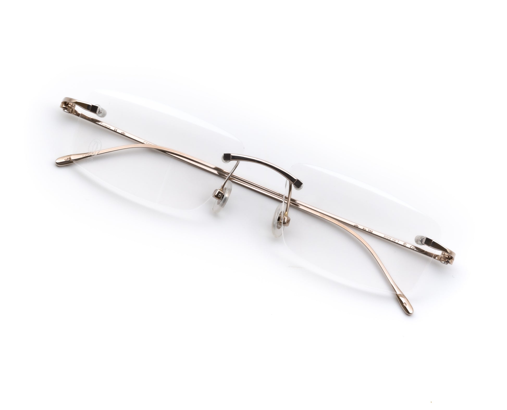 Cartier 18k solid white gold - CT0070O 002 oddframes eyeglasses