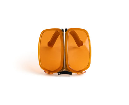 alain mikli issey miyake folding orange sunglasses 2000’s vintage oddframes rare