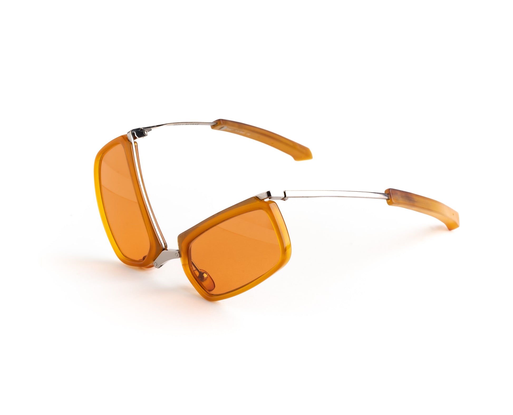 alain mikli issey miyake folding orange sunglasses 2000’s vintage oddframes rare