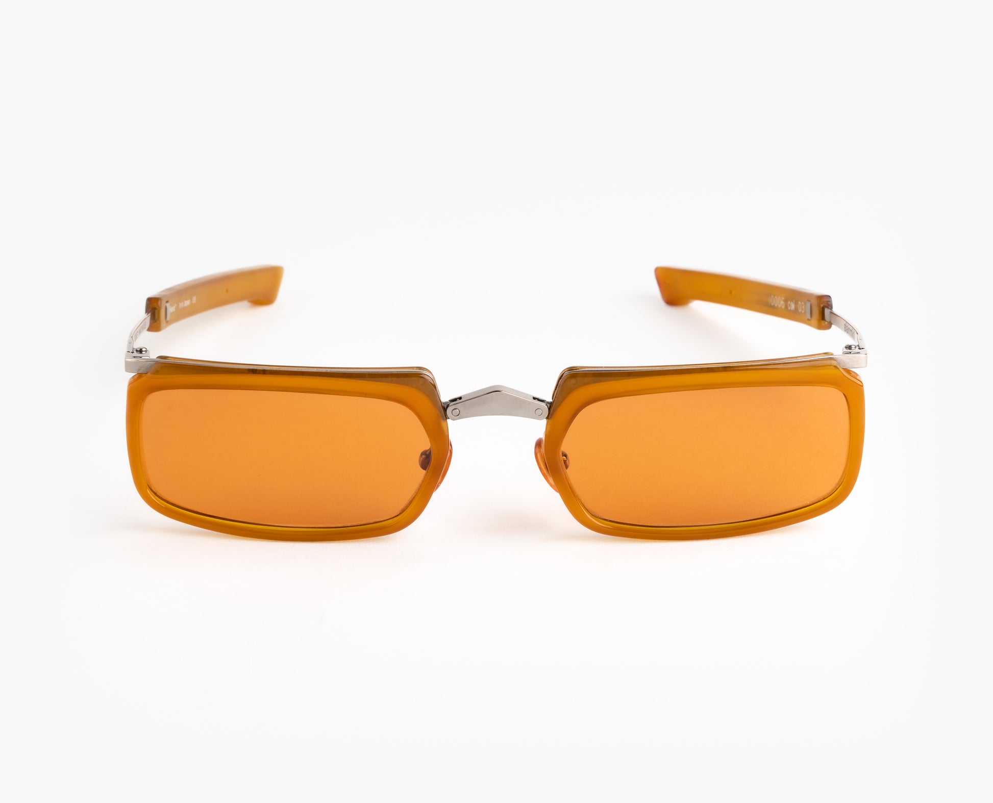 alain mikli issey miyake folding orange sunglasses 2000’s vintage oddframes rare