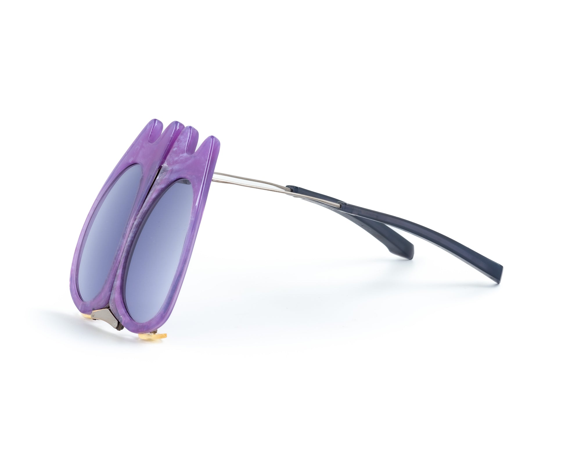 alain mikli issey miyake folding purple sunglasses 2000’s vintage oddframes rare