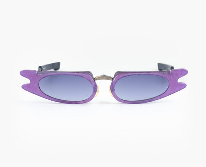 alain mikli issey miyake folding purple sunglasses 2000’s vintage oddframes rare