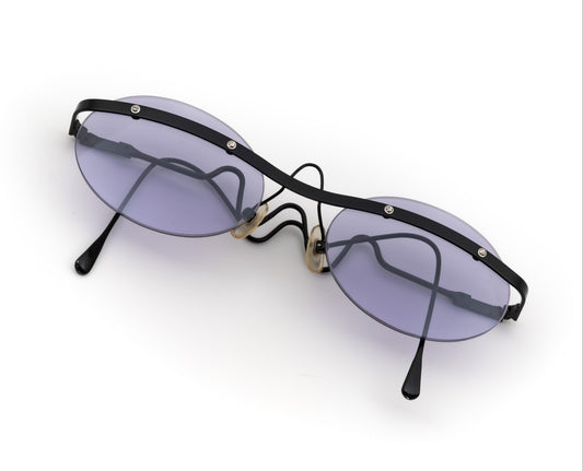 Issey Miyake - IM302 - 1990's gold oddframes unique rare japan vintage wave  black purple