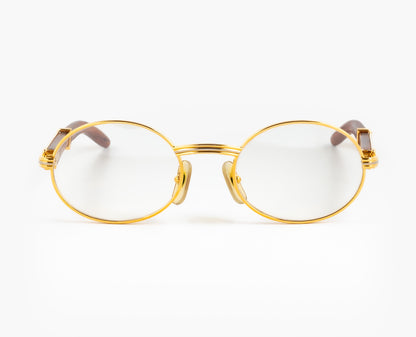 Cartier giverny vintage 90s oddframes wood bubinga rare authentic rapper 