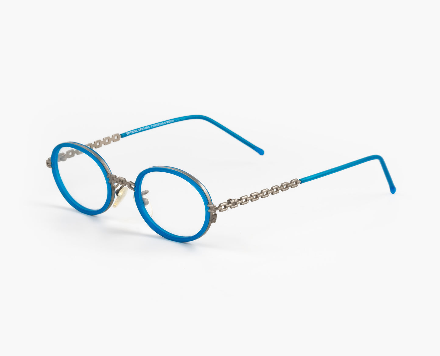 vintage sunglasses optical affairs christian roth blue small made in italy oddframes odd frames unique eyeglasses