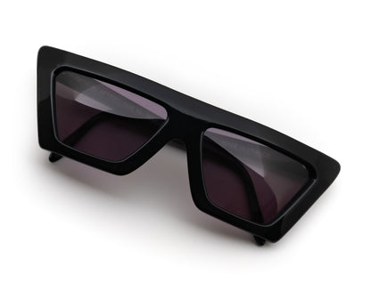 KL2 christian roth optical affairs oddframes vintage black frames Karl Lagerfeld france handmade 80's