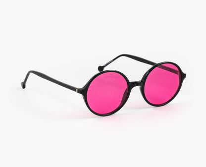 4011 christian roth optical affairs oddframes vintage pink sunglasses round lenses