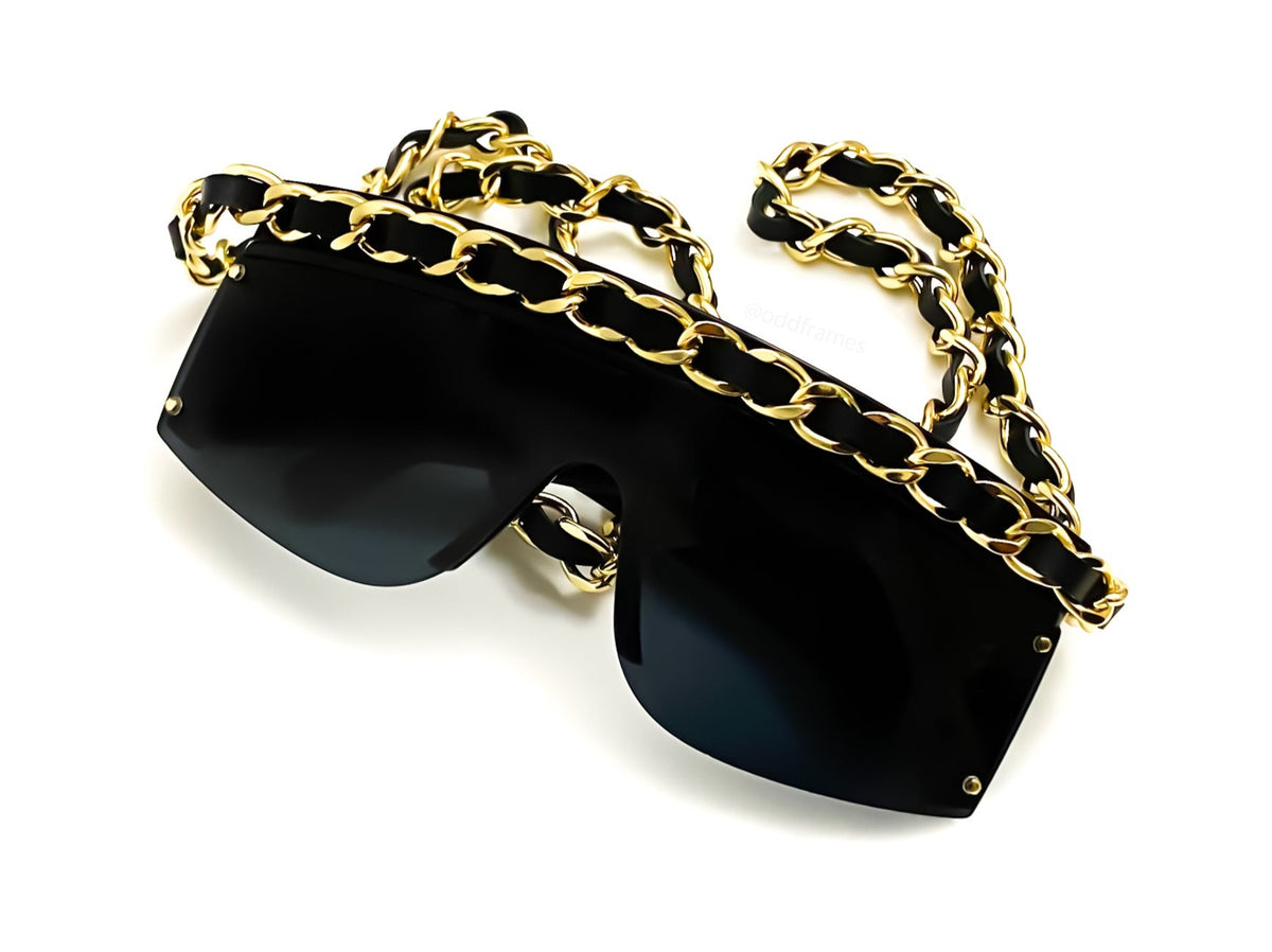 Vintage Chanel Drop Chain Large Unisex 94305 Sunglasses - Nina Furfur  Vintage Boutique