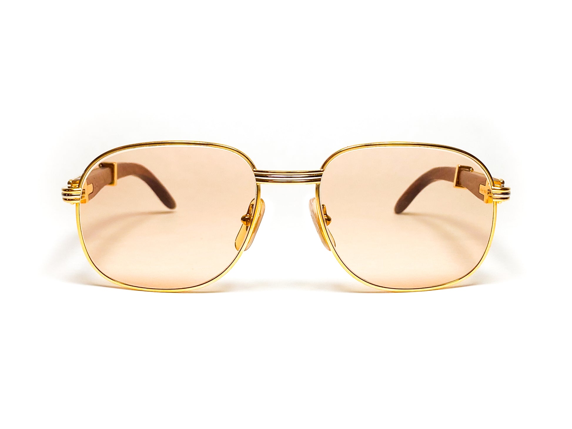 Cartier Monceau - 55 - 1990-OddFrames vintage sunglasses rare wood 90’s unique
