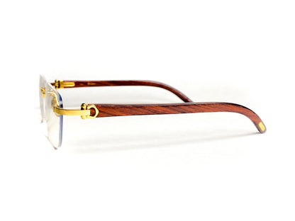 cartier wood sunglasses eyeglasses vintage bubinga