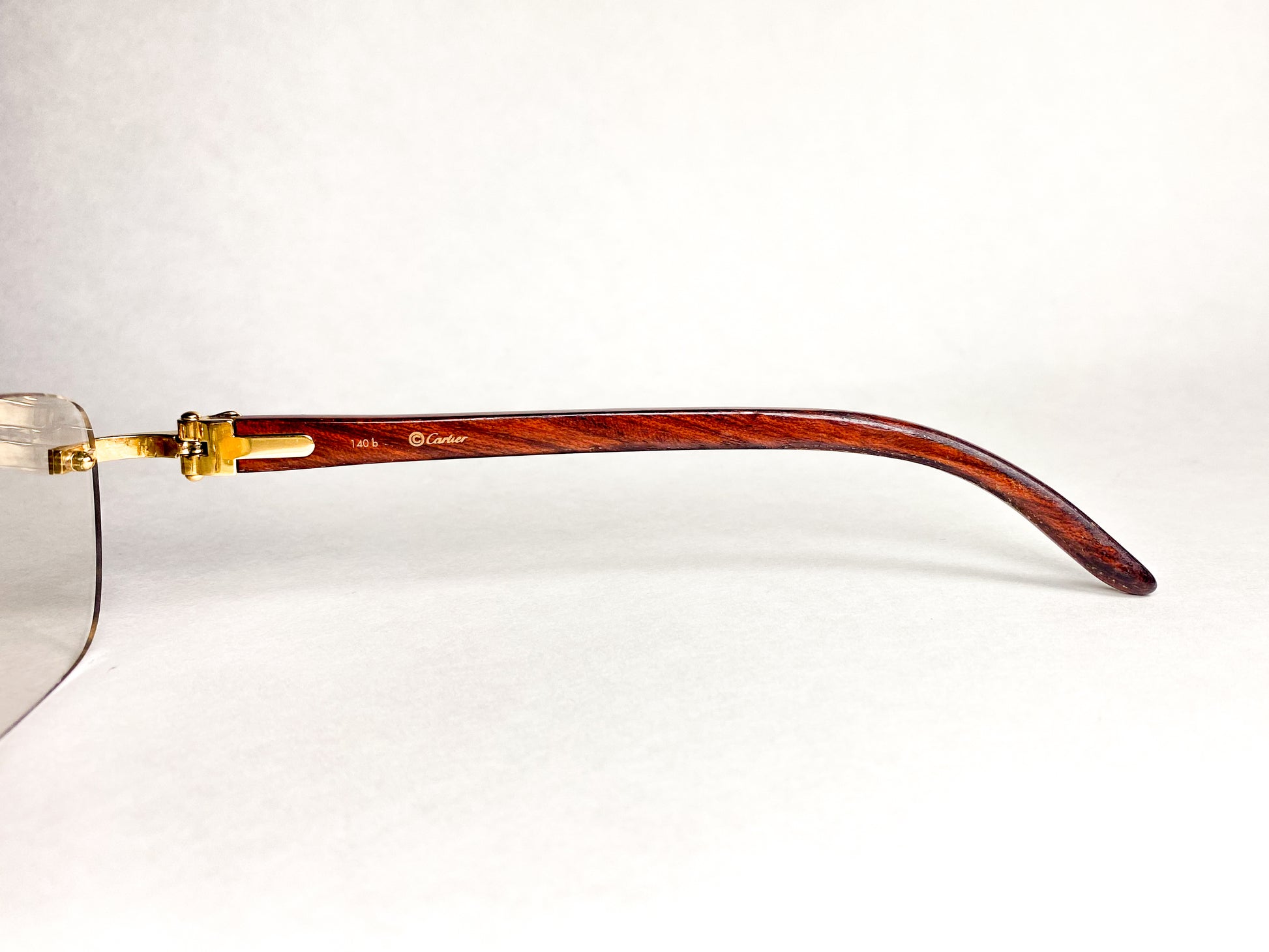 cartier wood sunglasses eyeglasses vintage bubinga