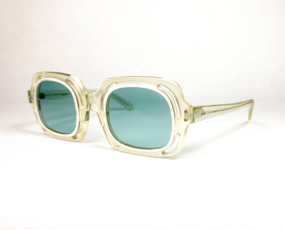 oddframes sunglasses vintage transparent blue