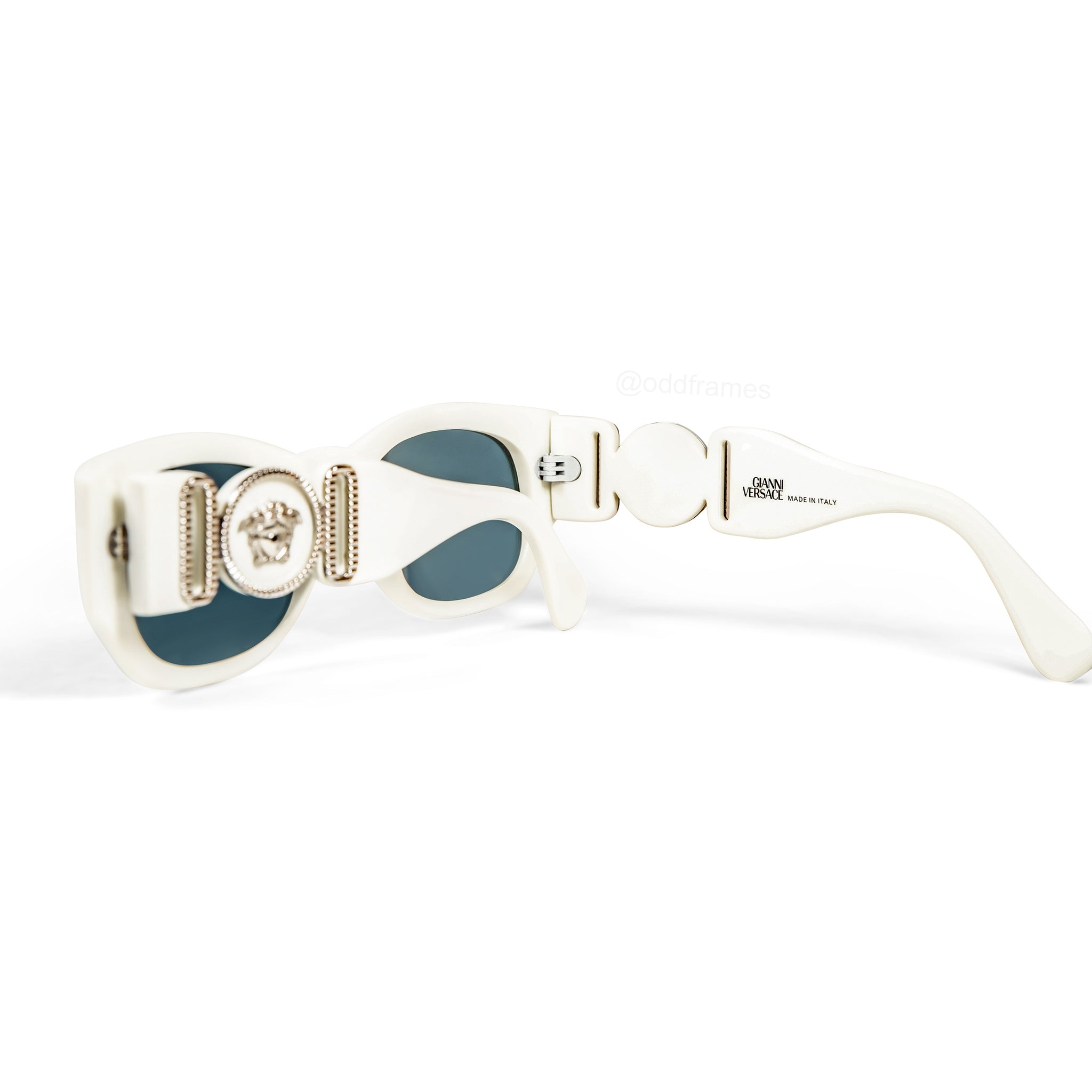 theothersideofthepillow: vintage GIANNI VERSACE S70 medusa sunglasses MADE  IN ITALY 1990's new old stock greek key 09M