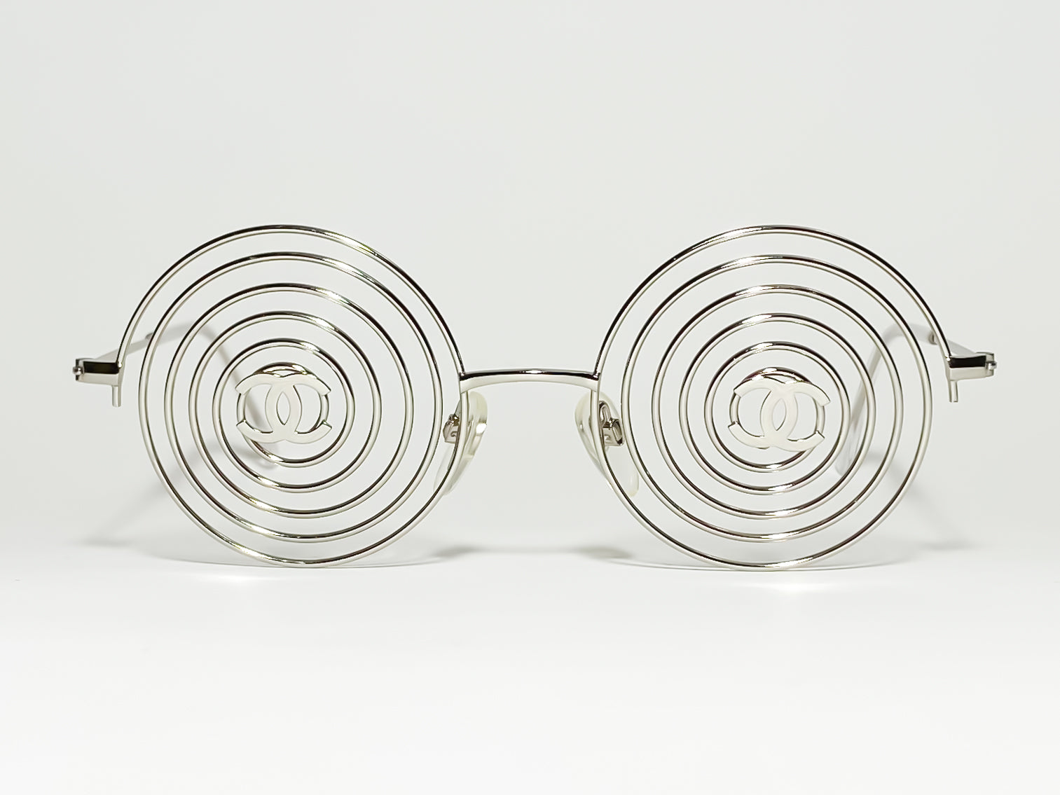 Chanel Tortoise Shell Frame Chain Rectangle Sunglasses -5130