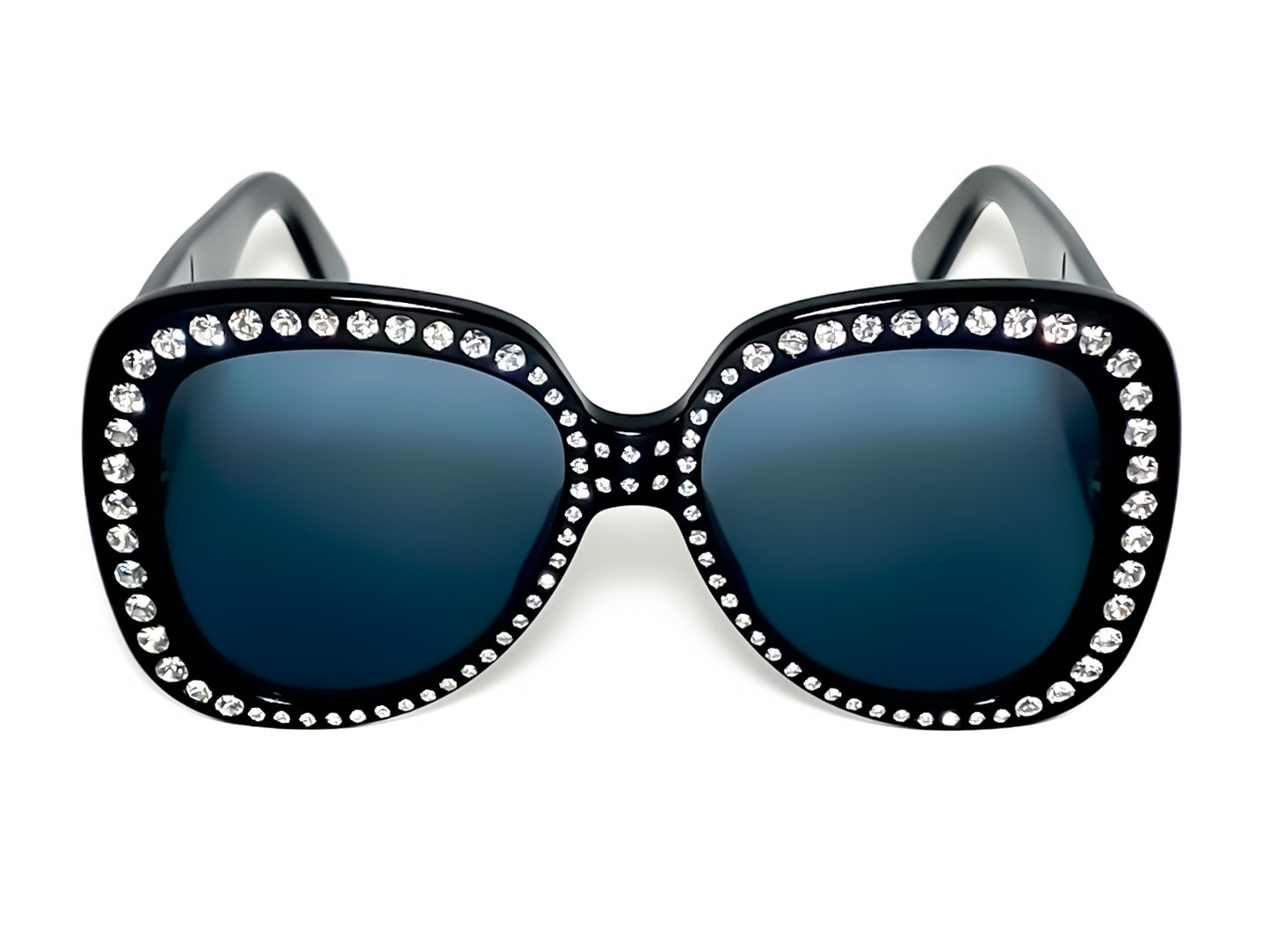 CHANEL oversized bling sunglasses