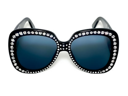 CHANEL oversized bling sunglasses