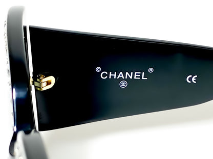 CHANEL oversized bling sunglasses