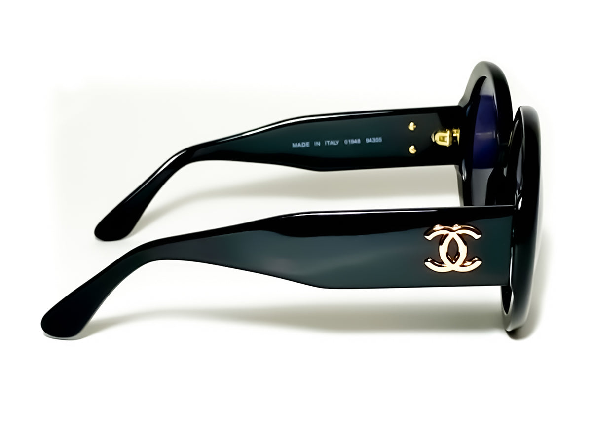 3D model Chanel White CC Logo Futuristic Sunglasses 1994 VR / AR / low-poly